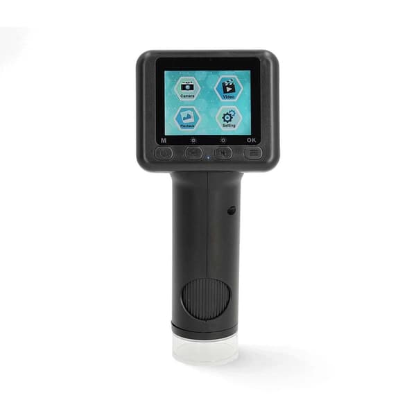 Nedis Microscope Camera | Maximum battery play time: 5 hrs | Built-in microphone | 1080P | up to 48MP | 2"Inch Screen | Black