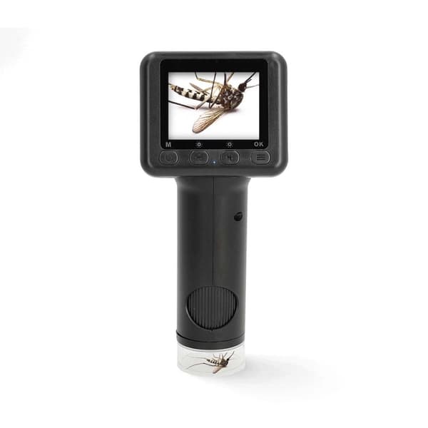 Nedis Microscope Camera | Maximum battery play time: 5 hrs | Built-in microphone | 1080P | up to 48MP | 2"Inch Screen | Black