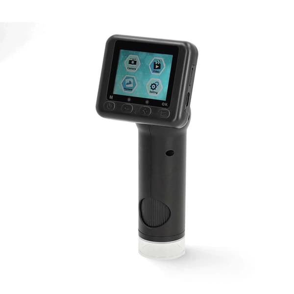 Nedis Microscope Camera | Maximum battery play time: 5 hrs | Built-in microphone | 1080P | up to 48MP | 2"Inch Screen | Black