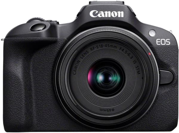 Canon EOS R100 mikrosystemkamera + 18-45 mm IS STM-objektiv