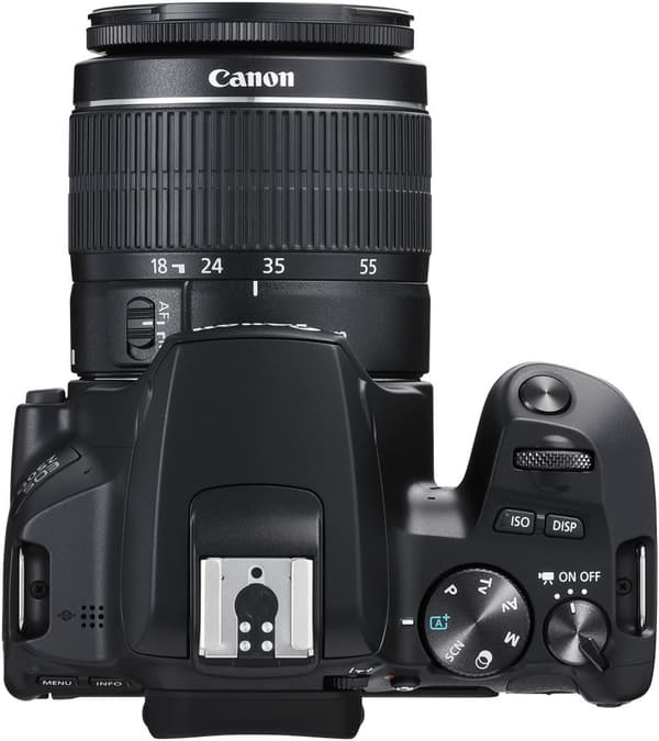 Canon EOS 250D systemkamera, svart + 18-55 IS STM + 50 mm 1,8 STM
