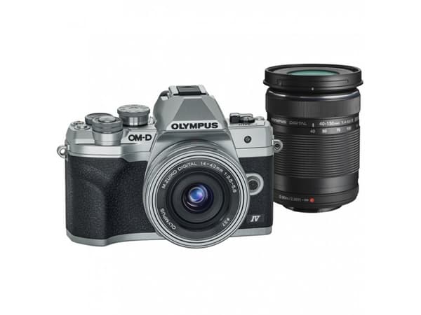 Olympus OM-D E-M10 Mark IV + 14-150mm, 20,3 MP, 5184 x 3888 piksler, Live MOS, 4K Ultra HD, Berøringsskjerm, Sølv Sølv