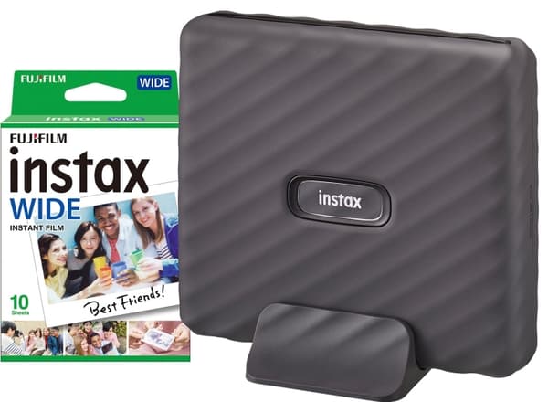 Fuji Instax Link Wide -tulostin (harmaa) + 10 kuvan paketti