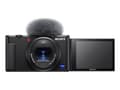 Miniatyrbild 2 av 5: Sony VLOGCAM ZV-1A - Digitalkamera - kompakt - 20.1 MP - 4 K / 30 fps - 2.7x optisk zoom - ZEISS - Wi-Fi, Bluetooth - svart