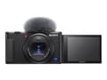 Miniatyrbild 1 av 5: Sony VLOGCAM ZV-1A - Digitalkamera - kompakt - 20.1 MP - 4 K / 30 fps - 2.7x optisk zoom - ZEISS - Wi-Fi, Bluetooth - svart