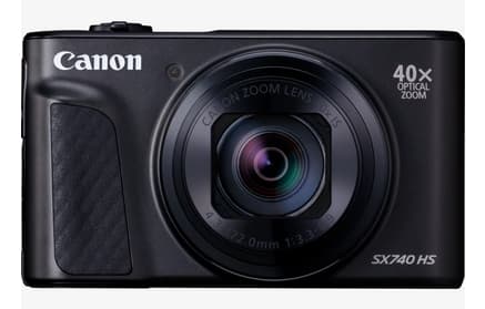 Canon PowerShot SX740 HS Lite Edition Travel, 20,3 MP, 5184 x 3888 pixlar, CMOS, 40x, 4K Ultra HD, Svart Svart