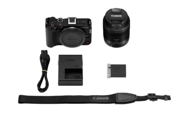 Canon EOS R50V + RF-S 14-30mm f/4-6.3 IS STM PZ Kit, 24,2 MP, 6000 x 4000 pixlar, CMOS, 4K Ultra HD, Pekskärm, Svart