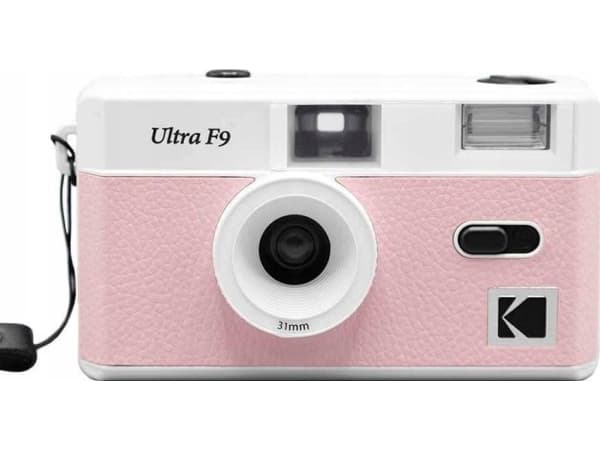 KODAK ULTRA F9 F 9 analogt kamera for 35 mm film + blits - rosa
