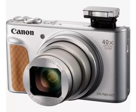 Canon PowerShot SX740 HS Lite Edition Travel, 20,3 MP, 5184 x 3888 piksler, CMOS, 40x, 4K Ultra HD, Sølv