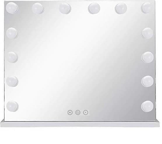 Bright Beauty Vanity BLACK FRIDAY SPECIAL - sminkspegel med belysning - hollywood spegel - makeup spegel -make up spegel med lys - vit - dimbar
