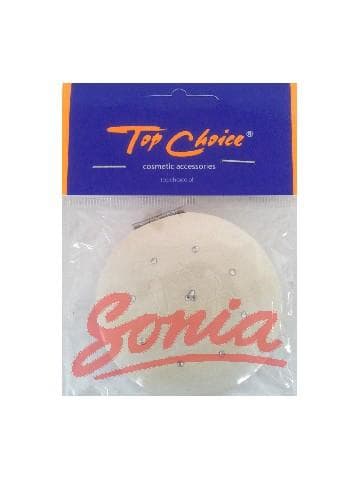 TOP CHOICE Makeup Pocket mirror with round zircons (85,666) 1pc