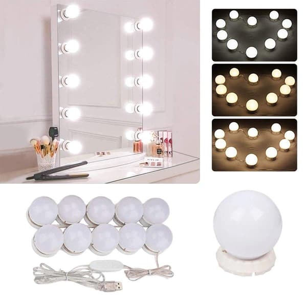 Hollywood Makeup Mirror Light Kit LED-spejl White