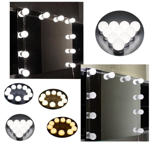 Hollywood Makeup Mirror Light Kit LED-spejl White