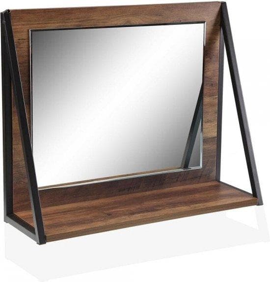 Spegel med hylla - Sminkspegel - Spegel - Väggspegel - 48 x 20 x 60 cm