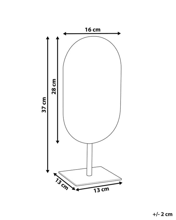 Sminkespeil Gull Metall 16 x 37 cm Sminkebordspeil Dekorativt speil