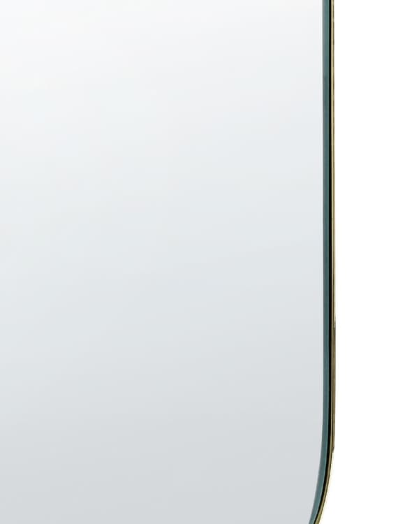 Sminkespeil Gull Metall 16 x 37 cm Sminkebordspeil Dekorativt speil