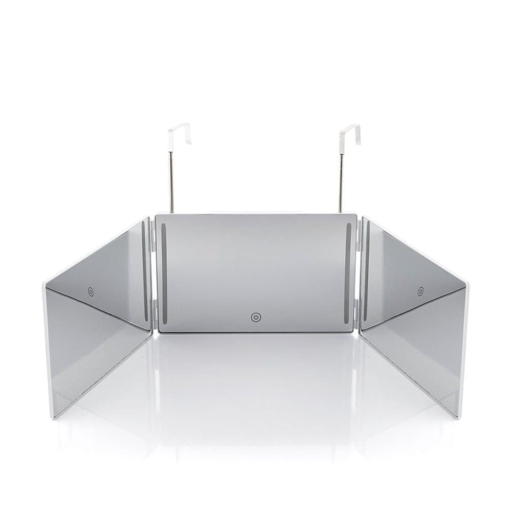 Badrumsspegel med LED - 360º Sikt - Litiumbatteri