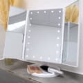 Miniatyrbild 4 av 7: Sminkspegel med LED belyst kosmetikspegel Sminkbordsspegel hopfällbar