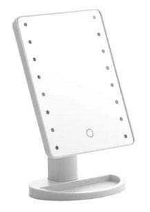 Justerbart makeupspejl med LED Hvid