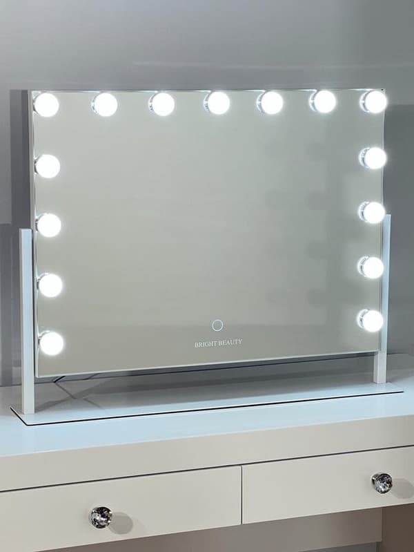 Bright Beauty Vanity Namira - hollywood peili - meikkipeili - peili valaistus - kolme valotilaa - kääntyvä tanko