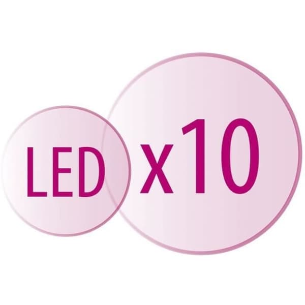 LED dubbelsidig x10 förstoringsspegel - LANAFORM - Designlook