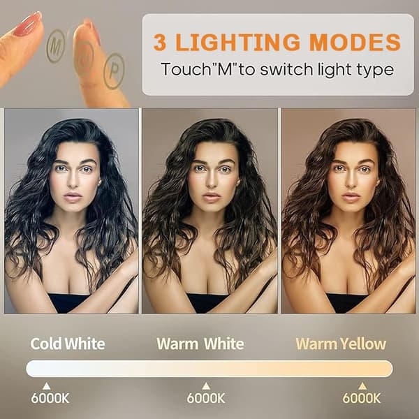 Meikkauspeili LED / Hollywood-peili - 58x46cm