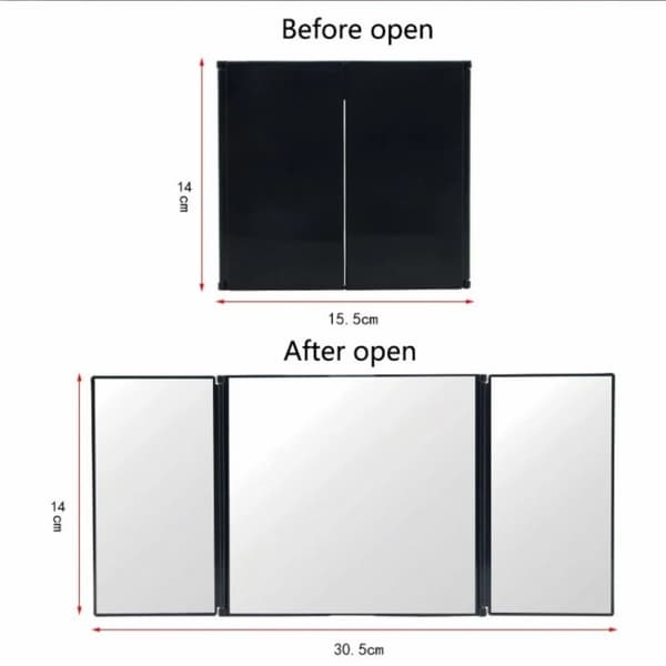 Car Sun Shade Vanity Mirror Auto Sun Shade Cosmetic Mirror