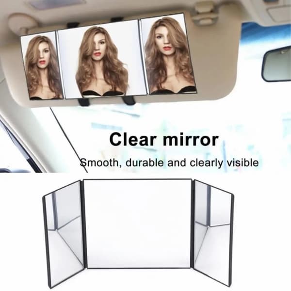 Car Sun Shade Vanity Mirror Auto Sun Shade Cosmetic Mirror