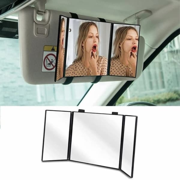 Car Sun Shade Vanity Mirror Auto Sun Shade Cosmetic Mirror