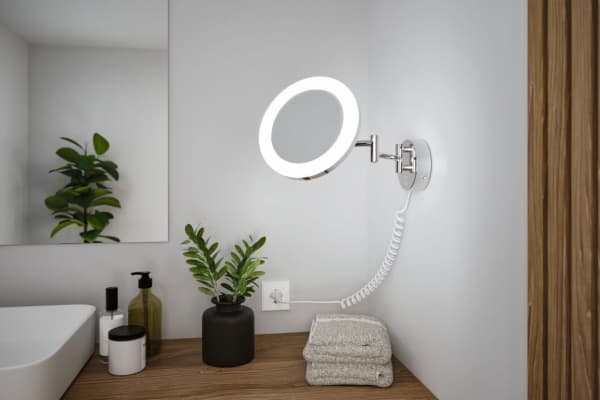 Paulmann sminkespeil MASUA LED sminkespeil 4W 2700/4000/6500K + IP44 bryter 230V svart / metall