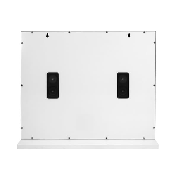 Light Up Hollywood Mirror LED Vanity Makeup Table Wall Touch Screen Dimmable 3 Colour Modes Bluetooth Speaker 2 Charging Ports USB-A & USB-C Microfibr