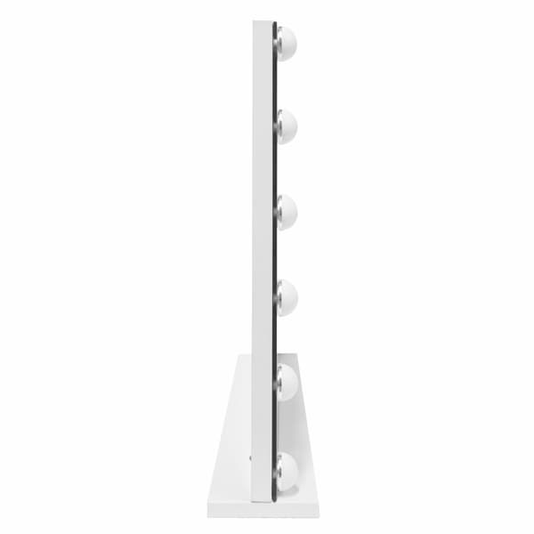 Upplyst Spegel Hollywood Spegel LED Vanity Sminkbord Vägg Pekskärm Dimbar Bluetooth Högtalare 2 Laddningsportar USB-A & USB-C Förstoringsspegel