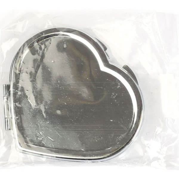 Metallisk fickspegel Hjärta att dekorera - DTM - 5,5 x 6 cm