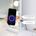 Miniatyrbild 3 av 10: 58cm x 46cm Hollywood stil sminkspegel med ljus, USB-laddningsport, Bluetooth-högtalare, smart touch-omkopplare