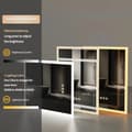 Miniatyrbild 6 av 9: 16x20 tum LED-belyst badrumsspegel med anti-dimfunktion, väggmonterad sminkspegel med smart touch-knapp, minnesfunktion