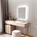Miniatyrbild 2 av 9: 16x20 tum LED-belyst badrumsspegel med anti-dimfunktion, väggmonterad sminkspegel med smart touch-knapp, minnesfunktion