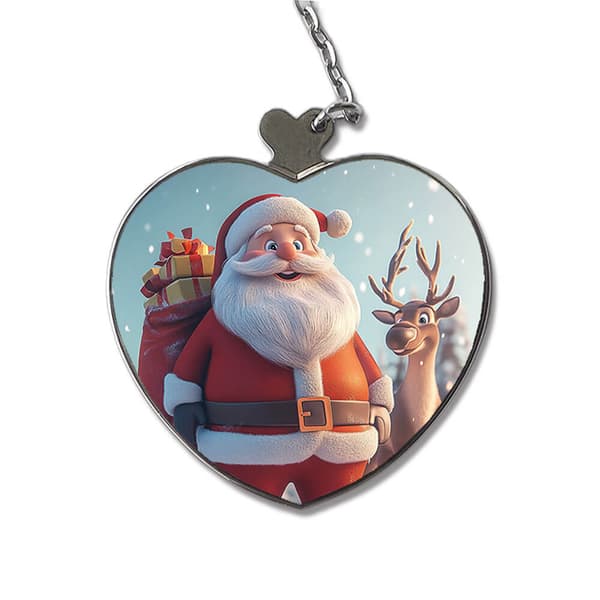 Barn Tecknad God Jul Bärbar Kompakt Sminkspegel