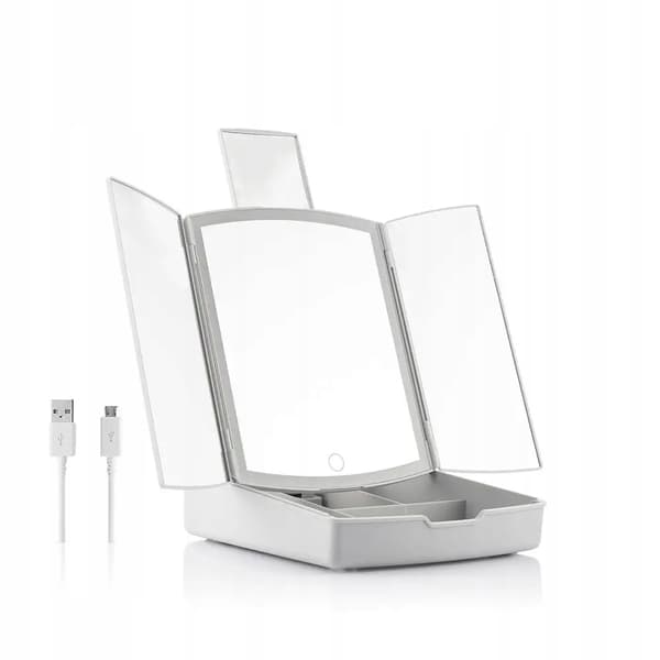 InnovaGoods 3-i-1 vikbar LED-kosmetikorganisator