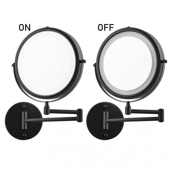 Professionell LED-sminkningsspegel med 360° rotation & dubbelsidig design för sminkälskare