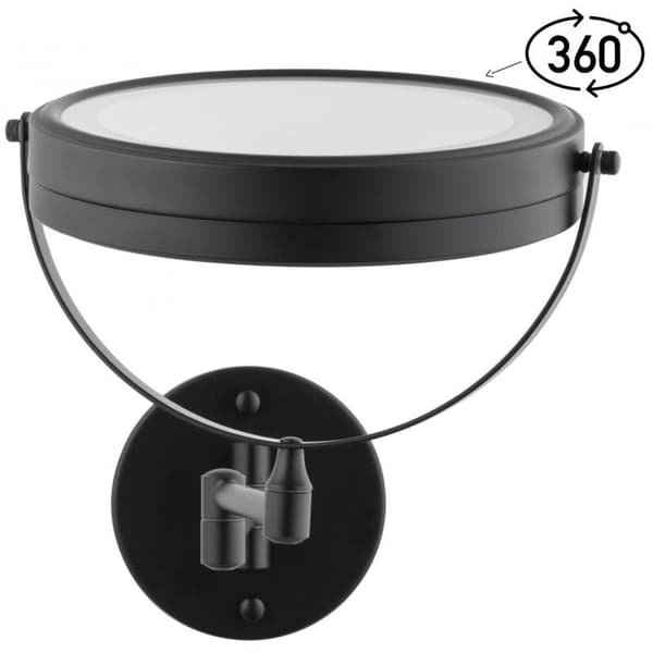 Professionell LED-sminkningsspegel med 360° rotation & dubbelsidig design för sminkälskare