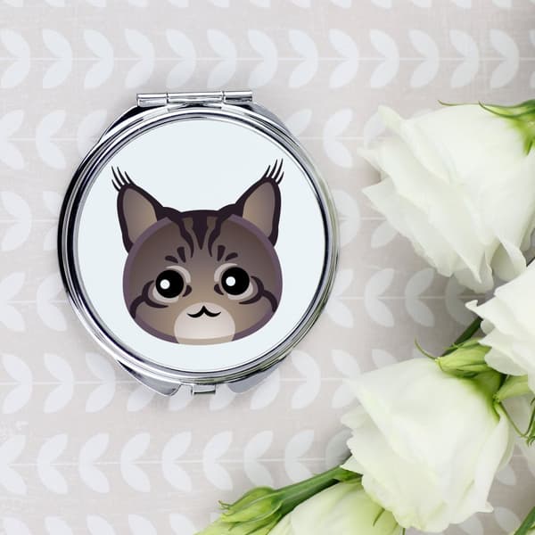 Maine Coon - lommespejl til håndtaske fra Art-Dog