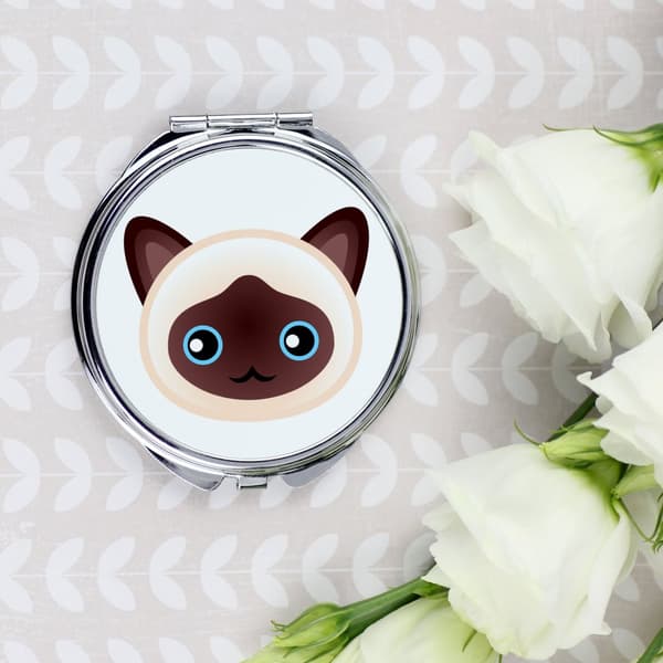 Birman - pocket handväska spegel från Art-Dog
