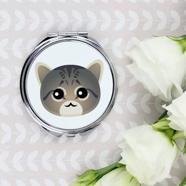 Asian tabby - lomme håndtaske spejl fra Art-Dog
