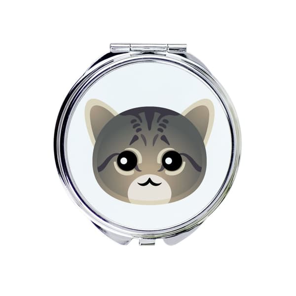 Asian tabby - lomme håndtaske spejl fra Art-Dog