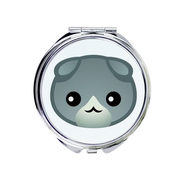 Scottish fold - pocket handväska spegel från Art-Dog