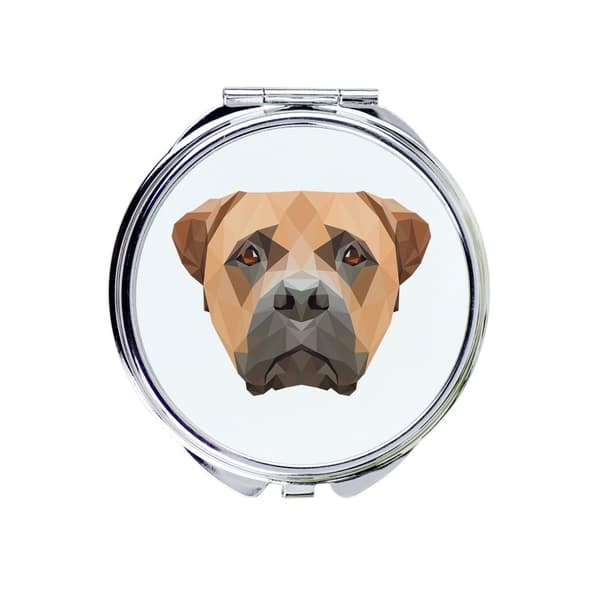 Bullmastiffi, Bullmastiffi - peili valokuvalla ja geometrisella kirjoituksella Art-Dog