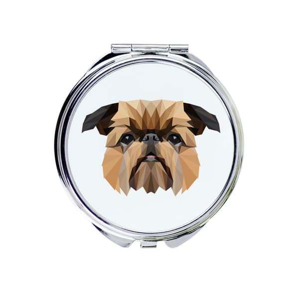 Brysselin griffon, Griffon bruxellois - peili valokuvalla ja geometrisella kirjoituksella Art-Dog