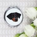 Miniatyrbild 2 av 3: Doberman, Dobermann - en spegel med ett foto och en geometrisk inskription av Art-Dog