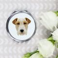 Miniatyrbild 2 av 3: Trådhårig foxterrier - spegel med foto och geometrisk inskription av Art-Dog