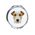 Miniatyrbild 1 av 3: Trådhårig foxterrier - spegel med foto och geometrisk inskription av Art-Dog